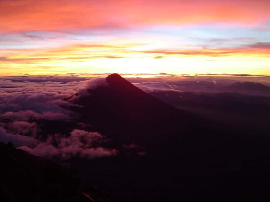 1 Day Acatenango Volcano Hike from Antigua - Midday views toward Guatemala’s high volcanoes