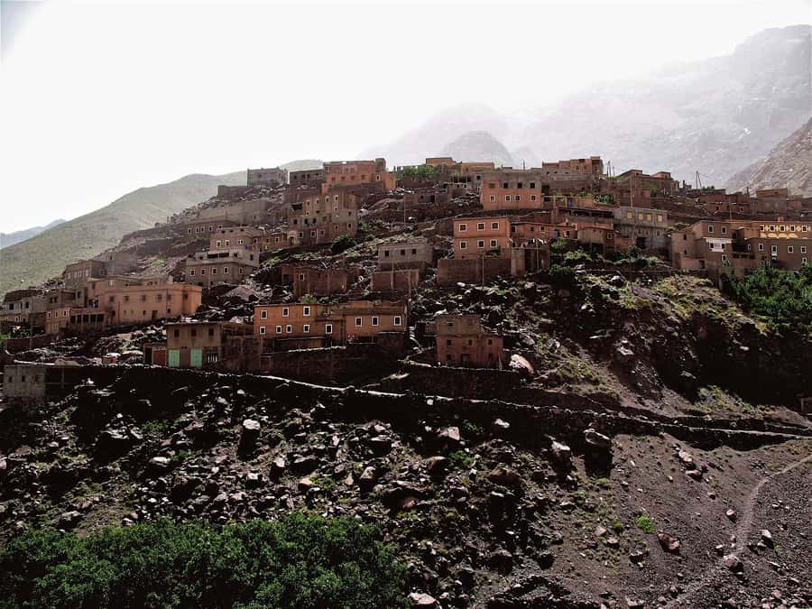 2-Day Atlas Mountains Morocco Trek with Village Stay - Day two: Sidi Chamharouch and Tizi Izgaren