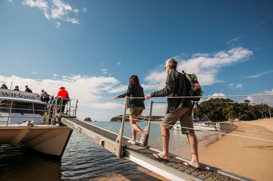 Abel Tasman National Park: Cruise, Kayak, & Hike Tour - Kaiteriteri and the first catamaran cruise