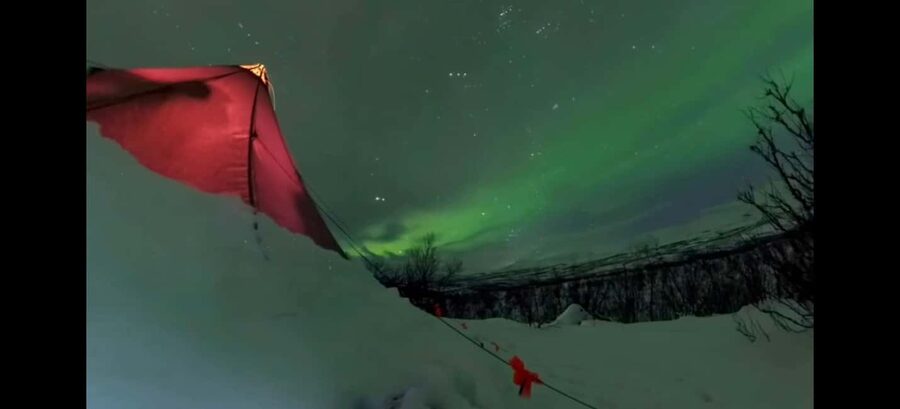 Abisko: Northern Lights Hike with Husky Puppies - Walking 1.5 kilometers into Abisko Valley