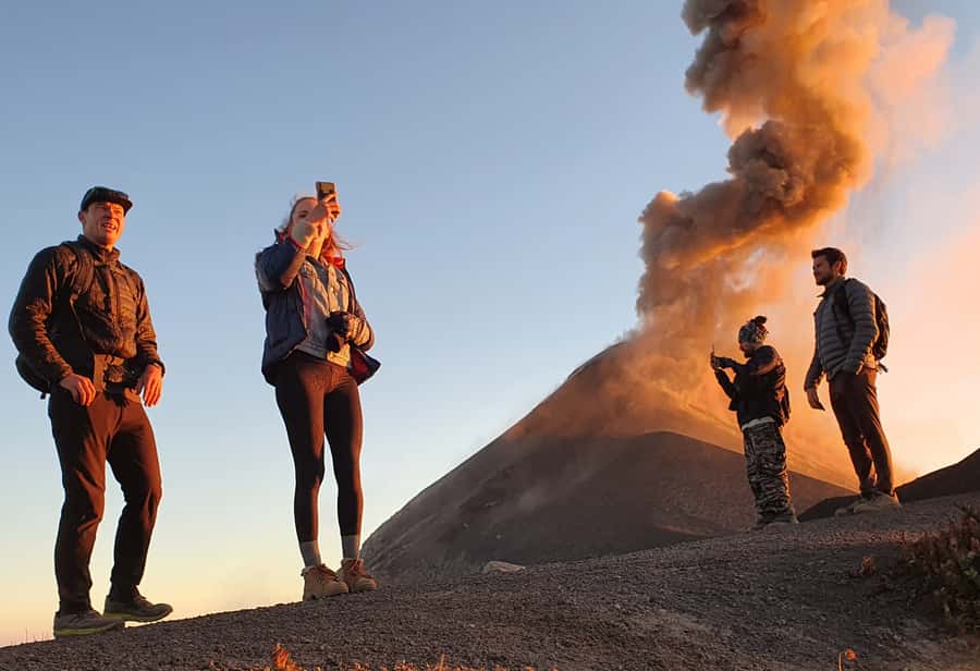 Antigua, Guatemala: Volcano Acatenango Overnight Hiking - The optional Fuego hike and sunset walk