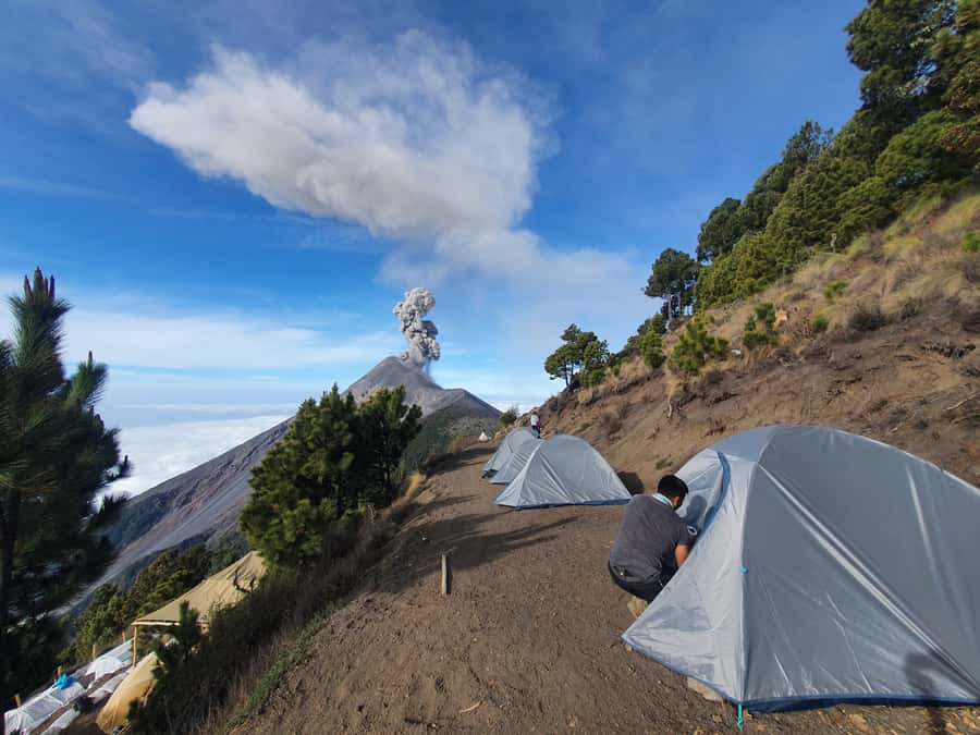 Antigua, Guatemala: Volcano Acatenango Overnight Hiking - Sunrise from Acatenango