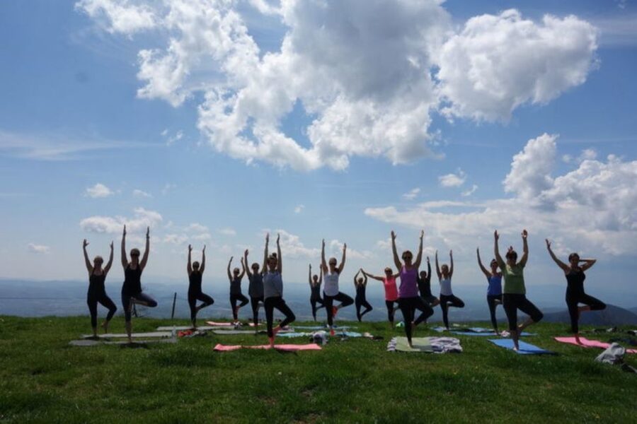 Asheville: Yoga on a Mountain Hike - The summit yoga session lasts a full hour