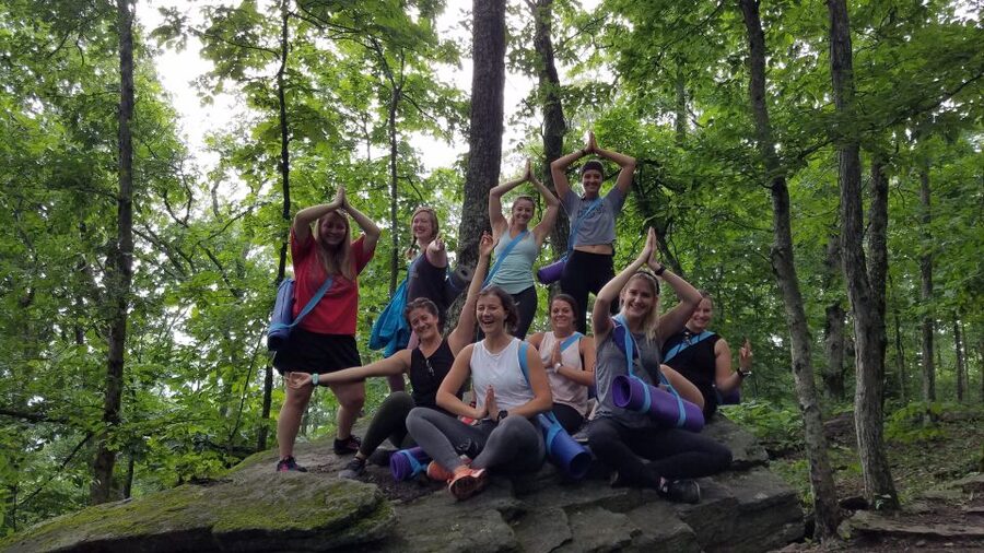 Asheville: Yoga on a Mountain Hike - The Bearwallow Mountain drive needs a careful look