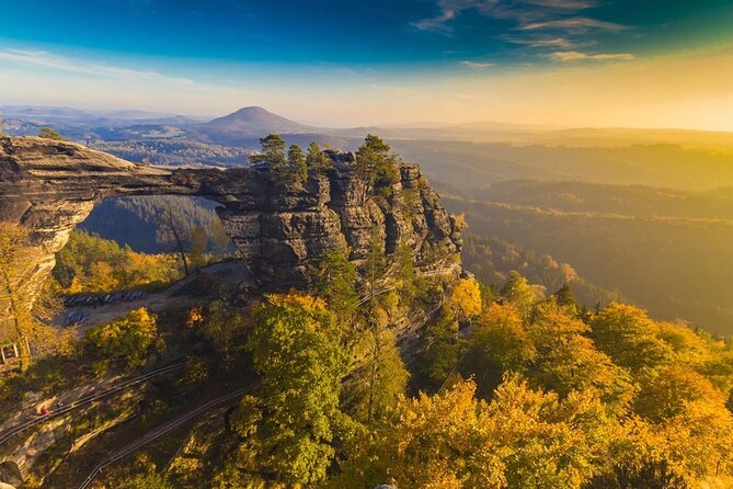 Bohemian and Saxon Switzerland All inclusive trip - Hiking Tour - Neurathen Castle adds ruins to the cliffs