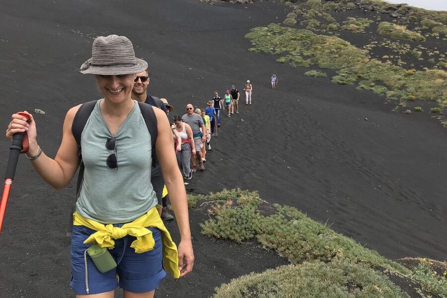 Catania: Mount Etna Adventurous Hiking Tour with Equipment - Valle del Bove views and the high lunch stop