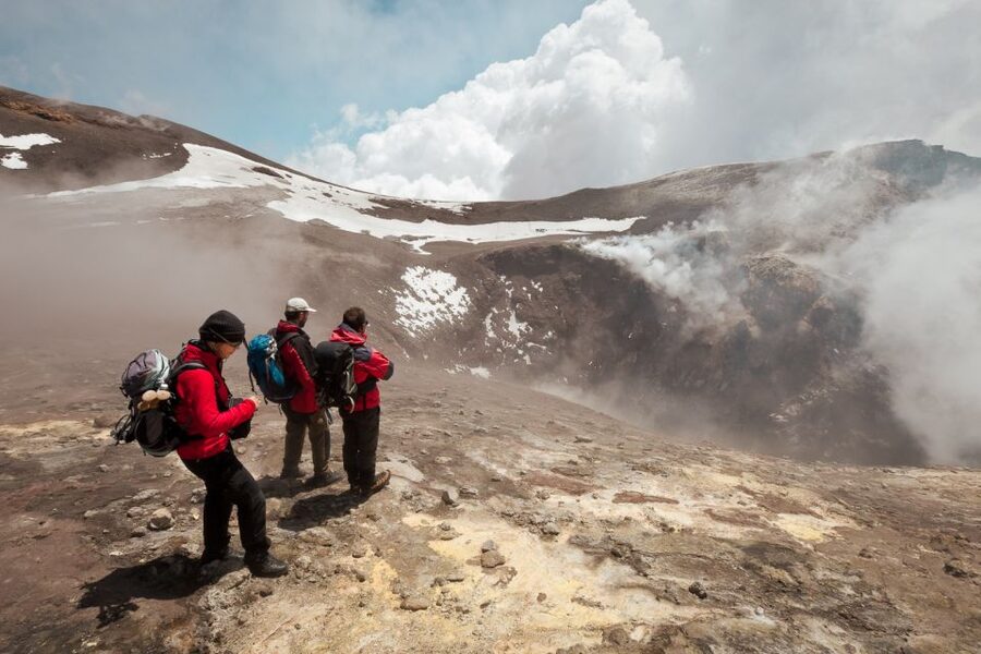 Catania: Mount Etna Trekking Tour Beyond the Tourist Trails - The climb toward 2,400 meters