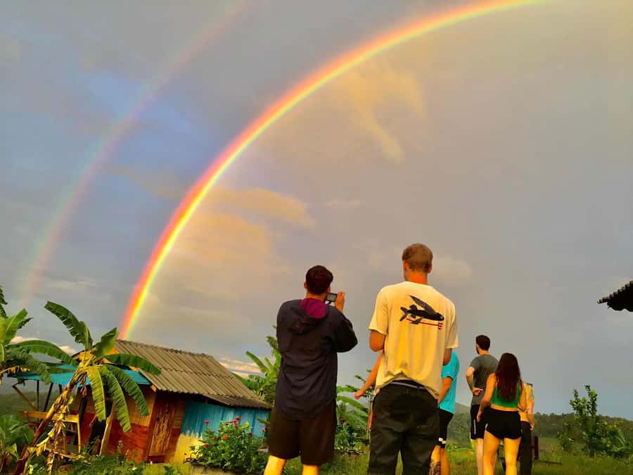 Chiang Mai: 2-Day Jungle Trek with Elephant Farm & Raft Ride - A waterfall picnic after two hours on foot
