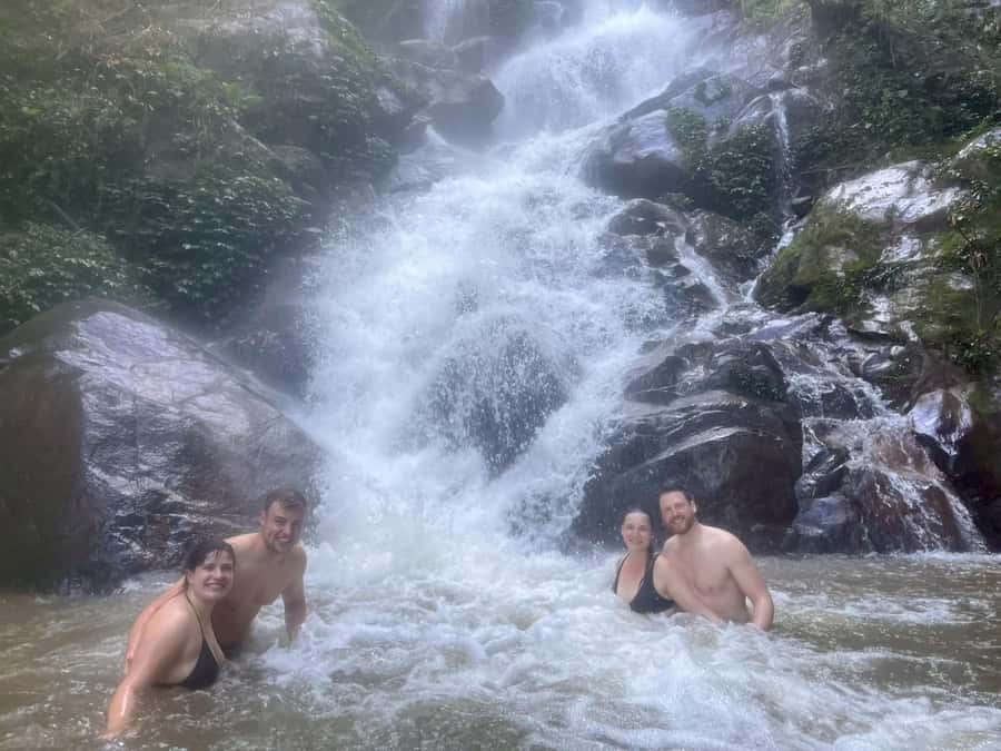 Chiang Rai: Jungle Adventure-Group Trekking & Bamboo Cooking - The waterfall stop is your reward