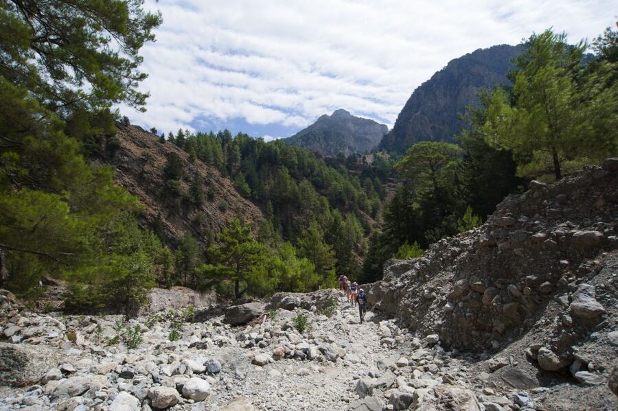 Crete: Samaria Gorge Hike - Entering the gorge at Xyloskalo