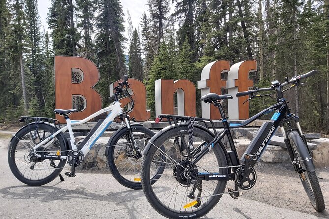 eBike and Hike Banff to Johnston Canyon small group guided program - The Bow Valley Parkway when cars are gone