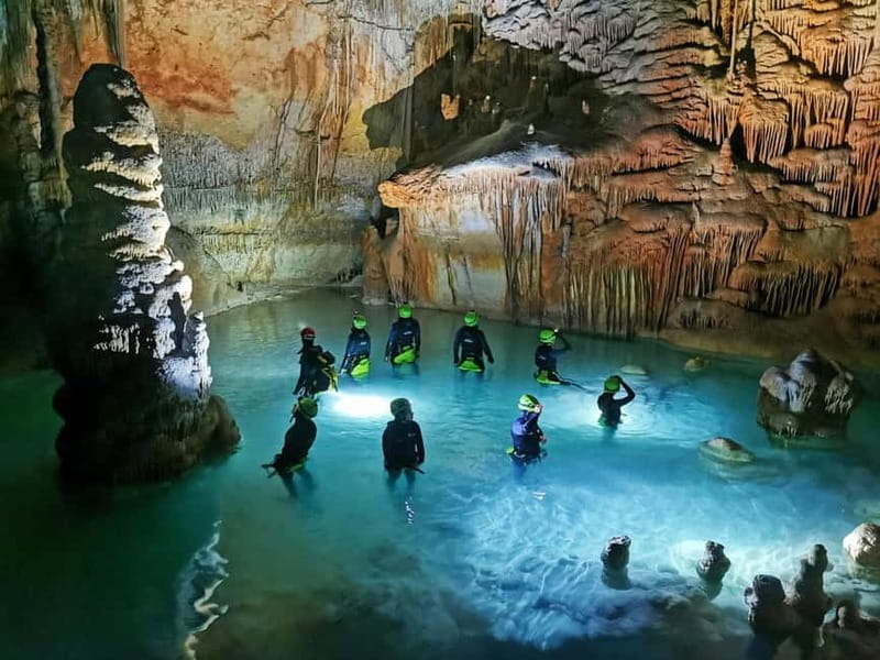 Estany d'en Mas: Coastal Hike, Abseil & Sea Cave Exploration - Rappelling from Estany den Mas to Cala Falcó
