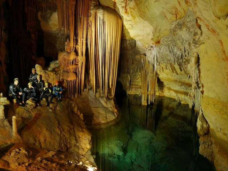 Estany d'en Mas: Coastal Hike, Abseil & Sea Cave Exploration - Swimming into the cave instead of abseiling