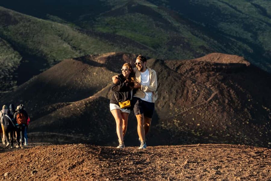 Etna Sunset Tour: Volcano trek, Cave & tasting from Catania - Inside the Grotta dei Tre Livelli