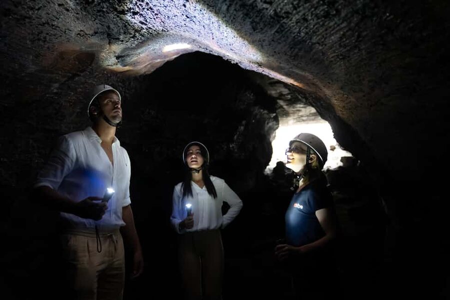 Etna Sunset Tour: Volcano trek, Cave & tasting from Catania - Walking old craters at 1,910 meters