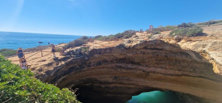 From Faro: Benagil Cliffs Hiking & 4 Treasures Experience - How much walking should you expect?