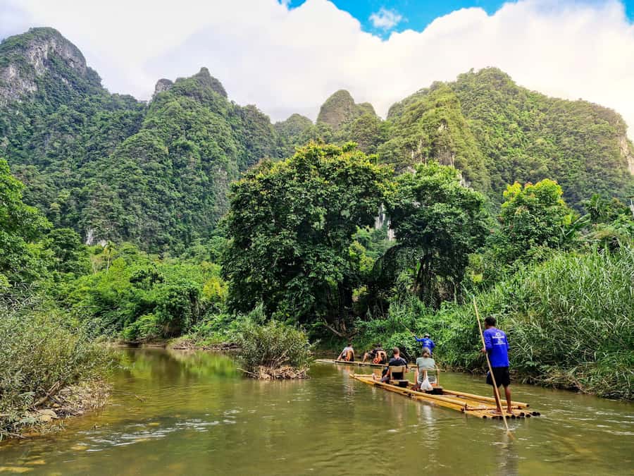 From Khao Lak: Khao Sok Jungle Hike & River Tour - From Khao Lak to Khao Sok in the morning