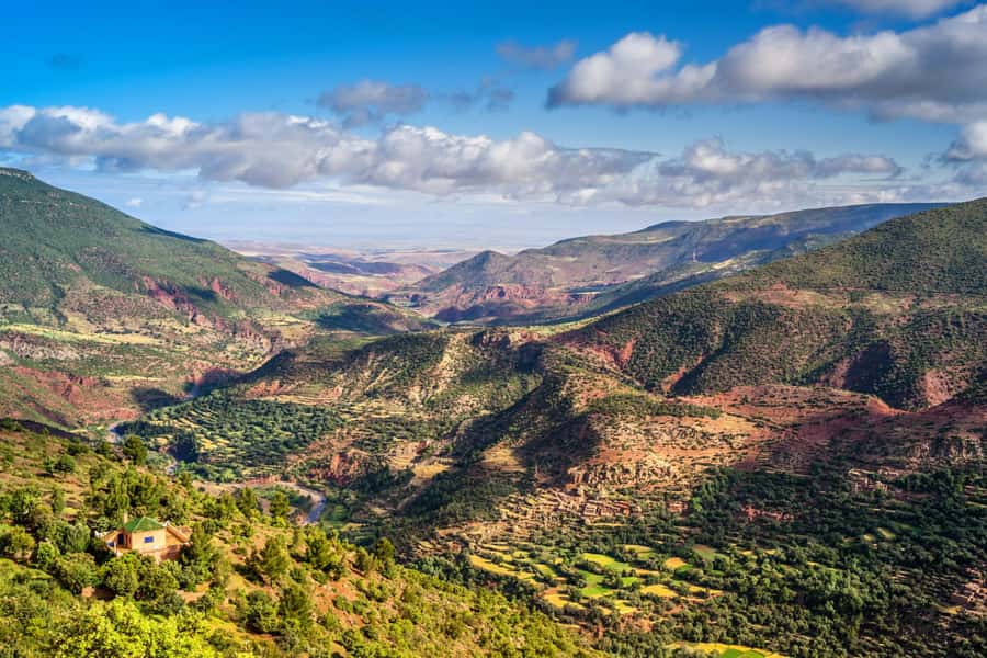 From Marrakech: Atlas Mountains Full-Day Hiking Trip w Lunch - A camel ride near Agafay