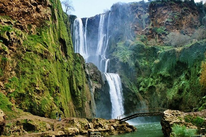 From Marrakech: Ouzoud Waterfalls Guided Hike and Boat Trip - First views from the village of Ouzoud