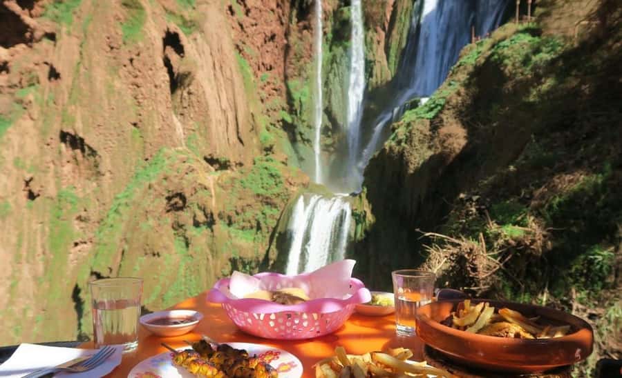 From Marrakech: Ouzoud Waterfalls Guided Hike and Boat Trip - The boat ride beneath the falls