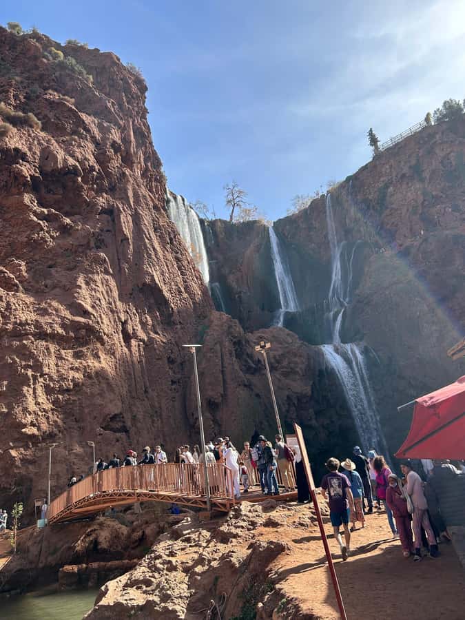 From Marrakech: Ouzoud Waterfalls Guided Hike and Boat Trip - The stairs back up and the ride home