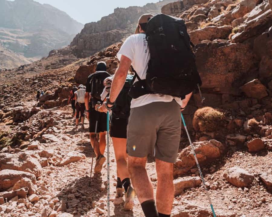 From Marrakesh: 2-Day Mount Toubkal Trek - Sidi Chamarouch and the rocky trail to Toubkal Refuge