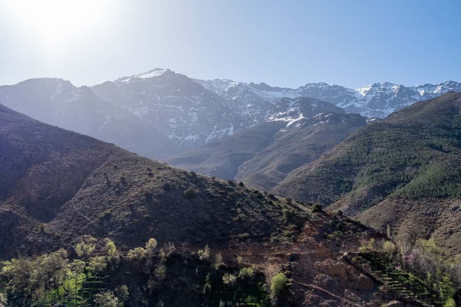 From Marrakesh: Atlas Mountains Talamrout Summit Day Hike - From Marrakesh streets to Imlil trailhead