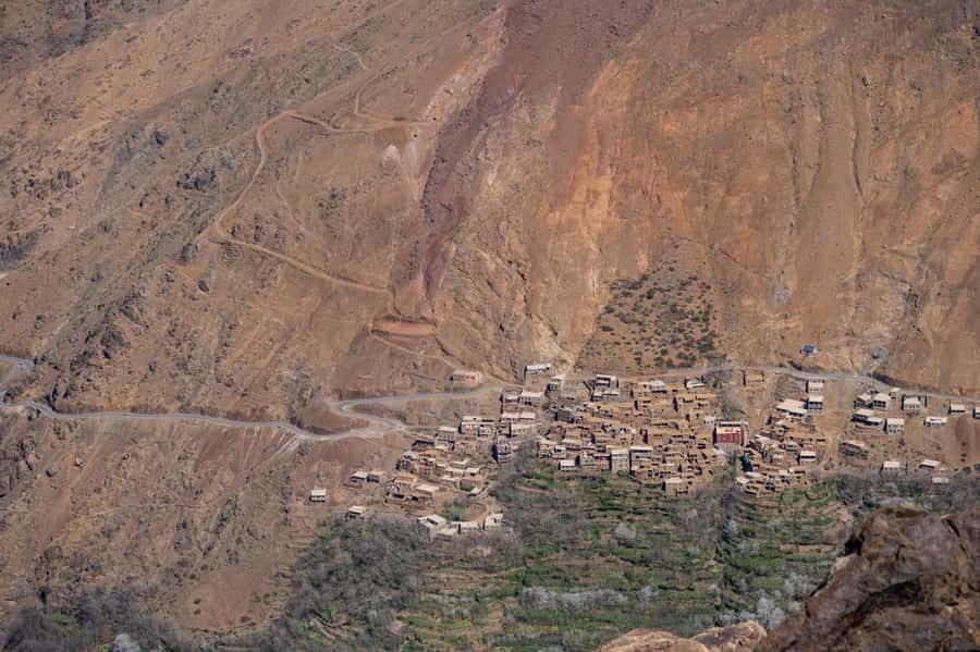 From Marrakesh: Atlas Mountains Talamrout Summit Day Hike - The climb through Ait Souka and Tamatert