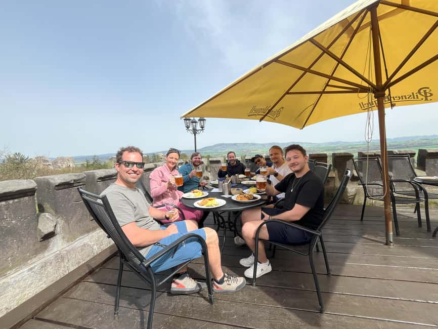 From Prague: Hike, Castle and Brewery in Bohemian Paradise - The 3.5 km Prachov Rocks hike