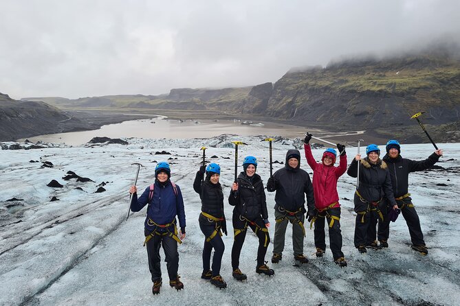 From Reykjavik: Glacier Hike, South Coast and Waterfalls Day Trip - The Sólheimajökull walk, from safety gear to blue ice