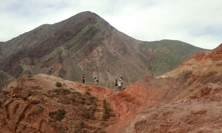 From Salta: Salinas Grandes, Purmamarca & Los Colorados Hike - Seven Colors Hill and first views of Purmamarca