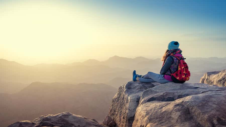 From Sharm: Mount Moses Trekking, Sunrise & Monastery Visit - The first trail: seven kilometers under torchlight