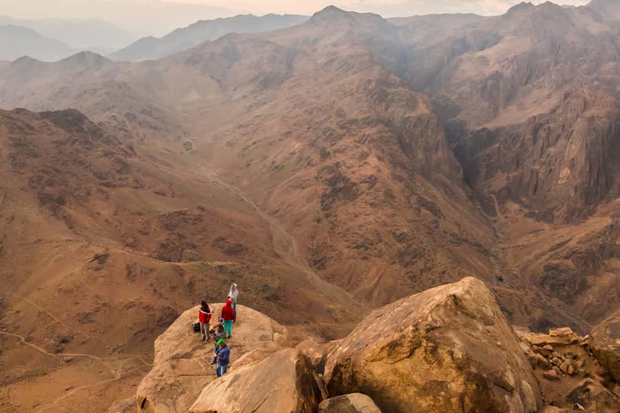 From Sharm: Mount Moses Trekking, Sunrise & Monastery Visit - The descent is easier but still demanding