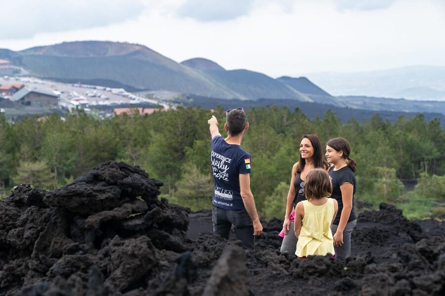 From Taormina: Etna Tour with Hiking, Cave Visit, & Tastings - Honey, olive oil, wine, and the Ragalna tasting