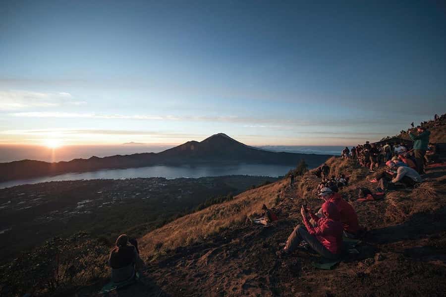 From Ubud: Mount Batur Hiking - The descent and the three younger craters