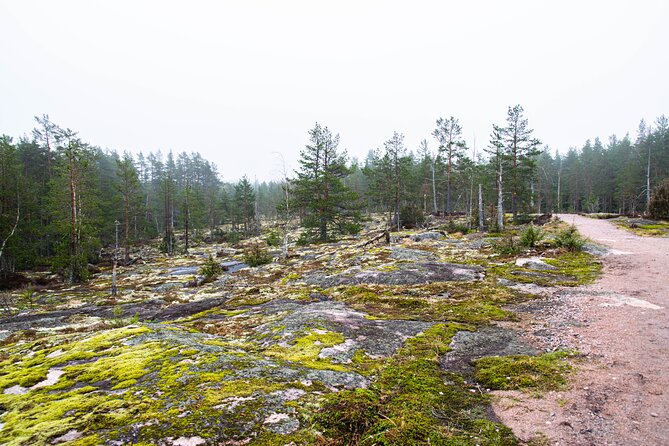 Helsinki: Nuuksio National park hiking with campfire lunch - Campfire lunch with Finnish flavors