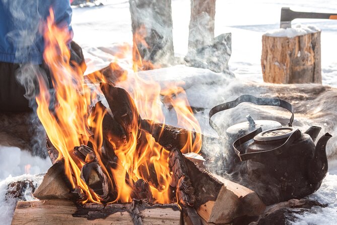 Hike to Frozen Waterfalls of Korouoma Including BBQ Lunch from Rovaniemi - A Finnish fire lunch in the cold