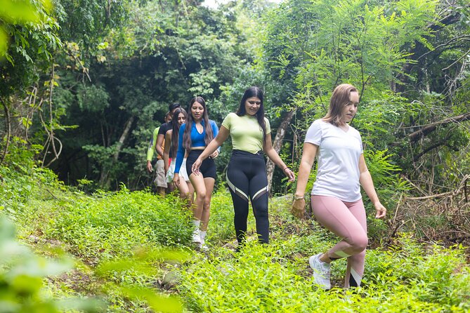 Hiking Jorullo Point - Walking through native forest