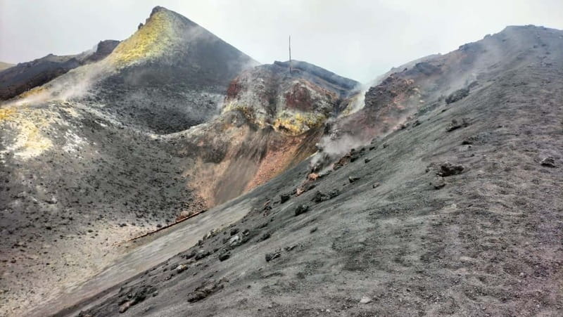 La Palma: Tajogaite Volcano Guided Hike - The south crater viewing limit