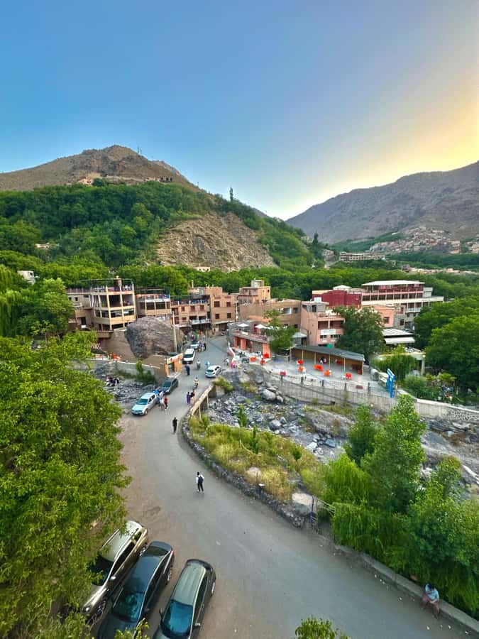 Marrakech: Atlas Mountains & Valleys Waterfall Hike w/ Lunch - The waterfall and mountain views