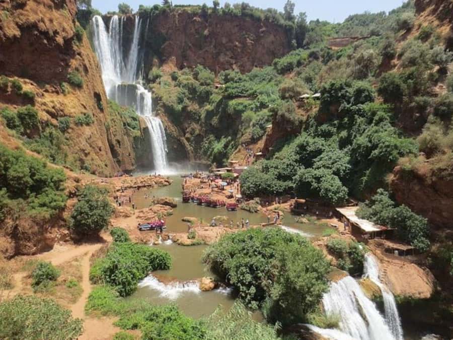 Marrakesh: Ouzoud Waterfalls Trip with Hike & Boat Option - Lunch above the falls