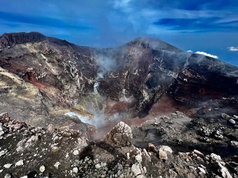 Mount Etna: Summit Trekking Tour - Descending through ash gullies toward Pizzi Deneri