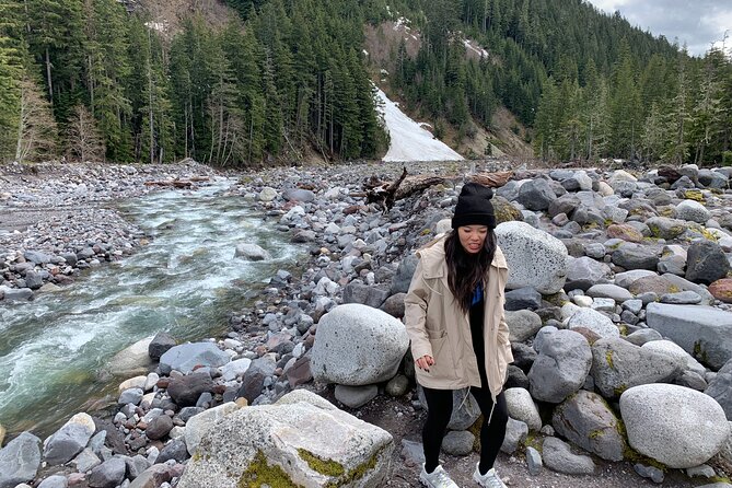 Mt. Rainier highlights - old forest, falls and glaciers - Narada Falls: a quick, worthwhile descent