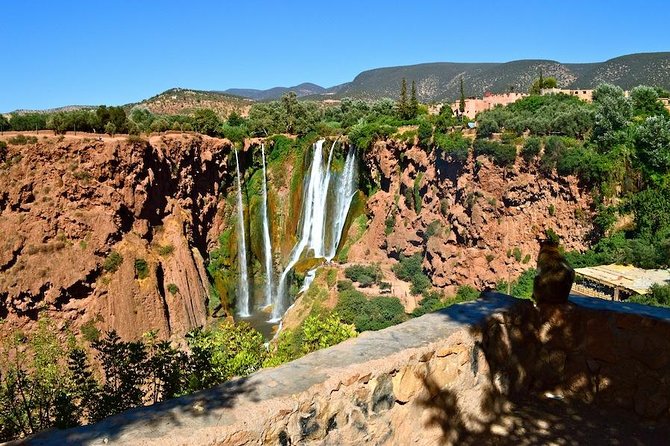 Ouzoud Waterfalls Guided Hike and Boat Trip from Marrakech - Walking down the rough trail