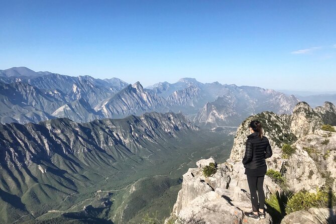 Private Hiking to La M in Chipinque Ecological Park - Reaching the summit cross and the big payoff