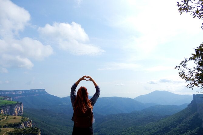 Private Pre-Pyrenees Medieval Village Hike from Barcelona - Mountain viewpoints and the 120-meter waterfall