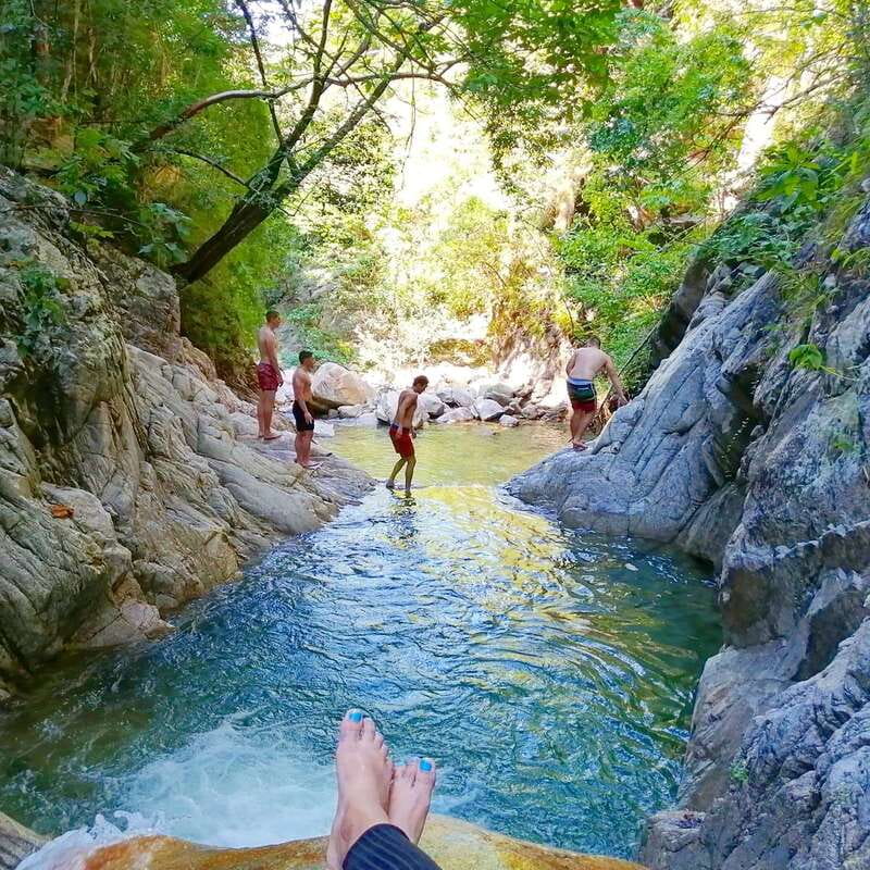 Puerto Vallarta: 4-Hour Jungle Hike and Waterfall Swim - The optional second falls and the rope-assisted climb