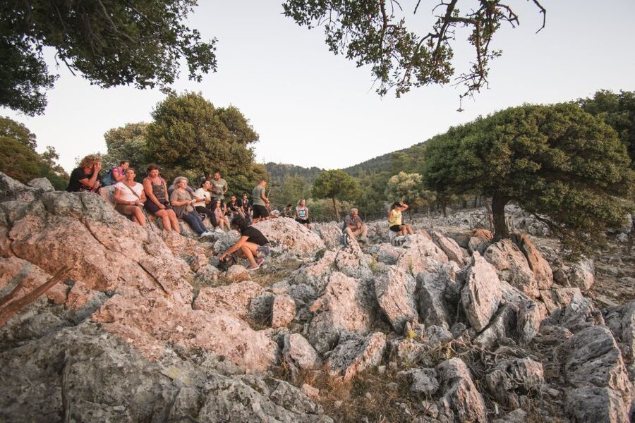 Rhodes: Profitis Ilias Guided Sunset Hike - Italian hotels above the trees
