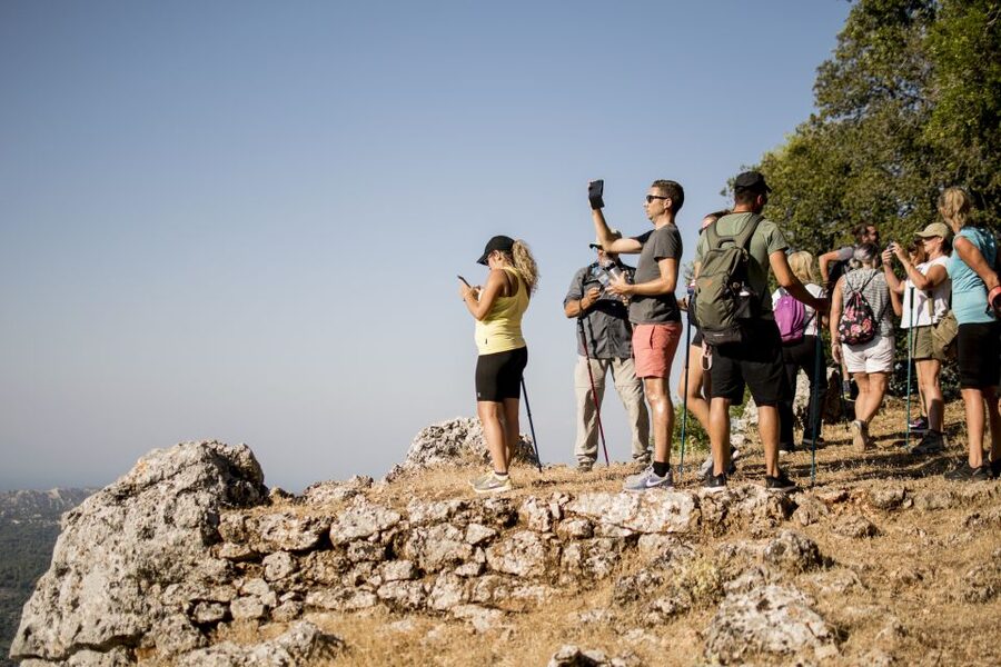 Rhodes: Profitis Ilias Guided Sunset Hike - Sunset over the Aegean and the Turkish coast