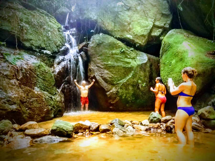 Rio: Tijuca Forest Small Group Hike to Caves and Waterfalls - Baronesa Cascade is the refreshing finish